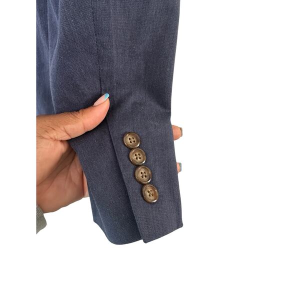 J.Crew Men's Blue Preppy Academia Office Ludlow Slim Fit Suit Jacket Size 38S - Picture 7 of 13